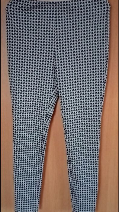 spodnie damskie getry legginsy wąskie wysoki stan - M/L