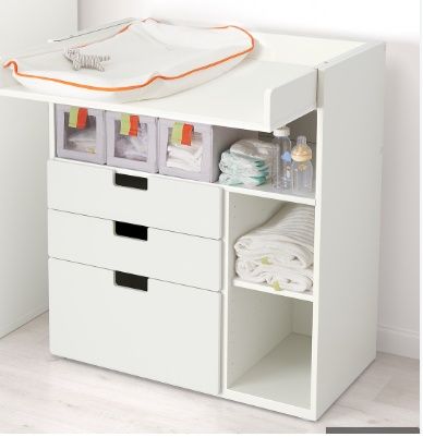 Muda fraldas, secretaria 2 em 1 IKEA STUVA