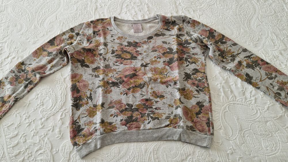 Camisola estampada flores, Zara, tamanho M