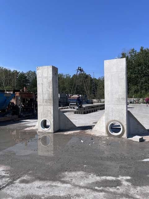 przyczółek MNICH ścianka rzeczna zapora wody stawu tama mnich