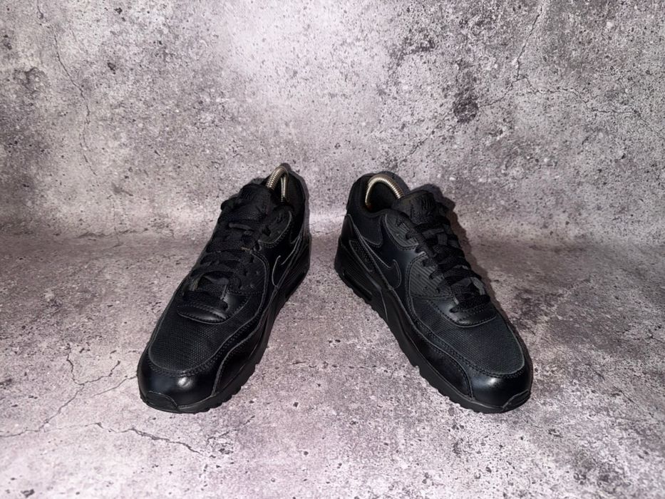 Nike Air Max 90 Mesh (Чорні Шкіряні Кросівки Найк 95 97 tn dn )
