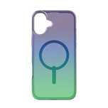 Etui ZAGG Milan Snap z MagSafe do iPhone 16 Plus - zielono-fioletowe