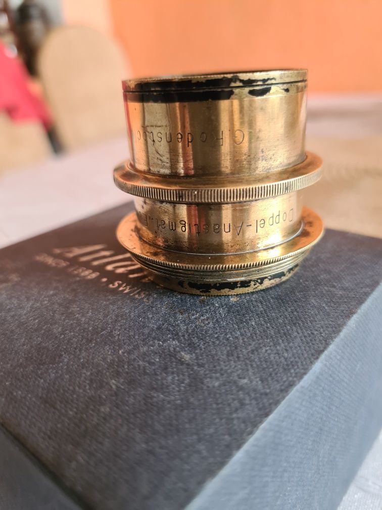 Obiektyw Doppel Anastigmat Eurynar 1:6 f - 18 cm G. Rodenstock Munchen