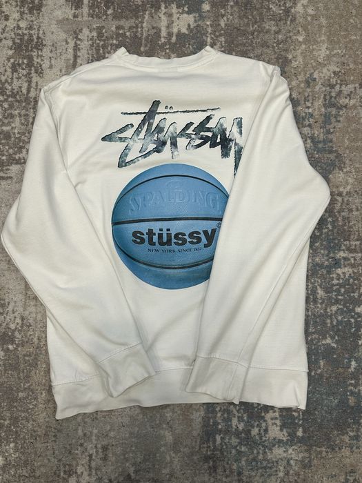 Кофта stussy в білому кольорі