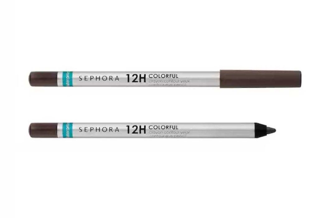 SEPHORA 12 Hour Waterproof Eye Pencil Kredka do oczu brązowa mat 2SZT