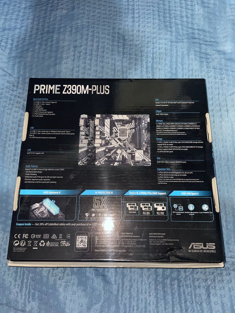 Motherboard ASUS Prime Z-390M-Plus