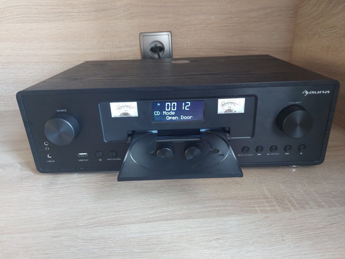Auna Radio Retro CD bluetooth czarne