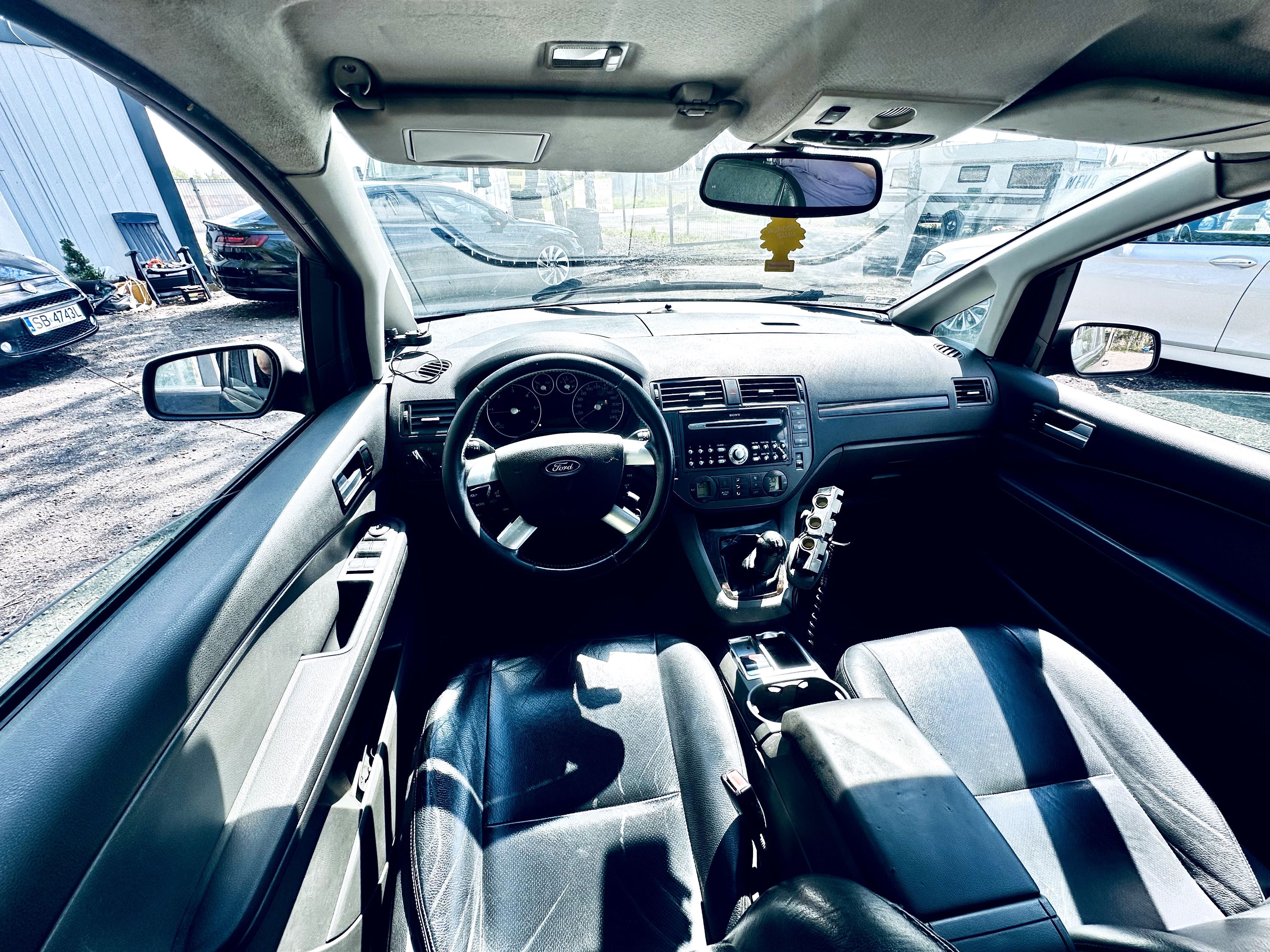 Ford C-MAX 2.0D 2003r. Skóry Klima Szyberdach Felga Tempomat