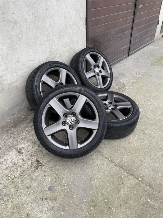 (120)Koła, Felgi 5x112 17” Golf, Caddy, Passat, Zimowe