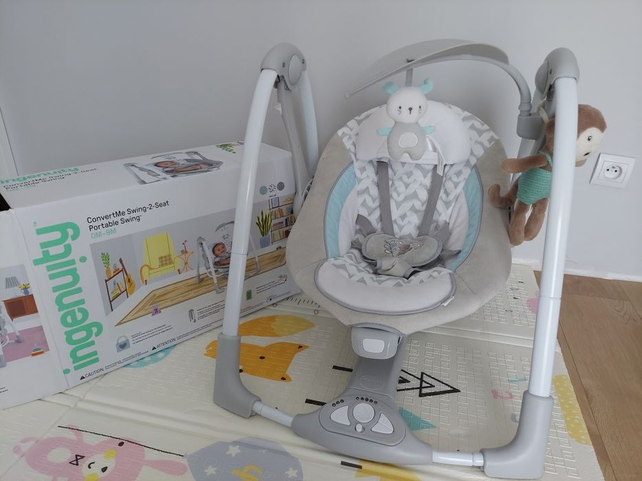 Huśtawka leżaczek ingenuity muzyka wibracje bujanie 0-9m 9 kg