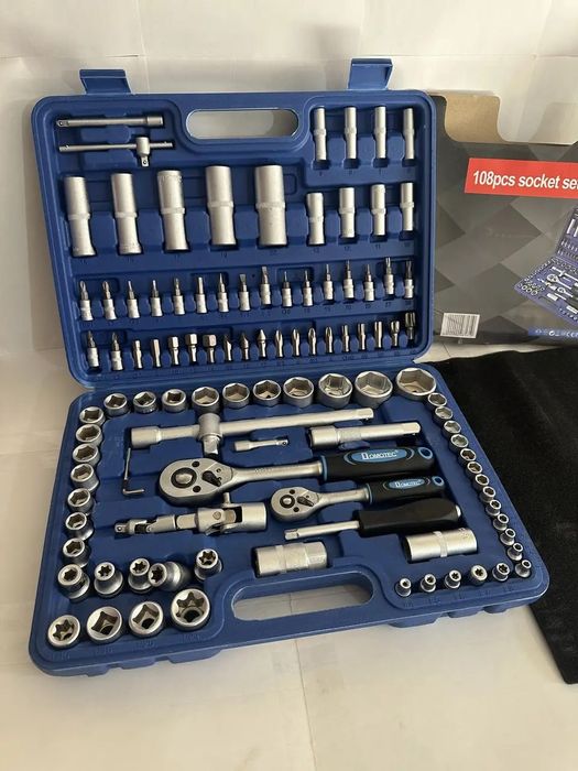 Набір інструментів у кейсі 108 предметів, набор головок + трещітки