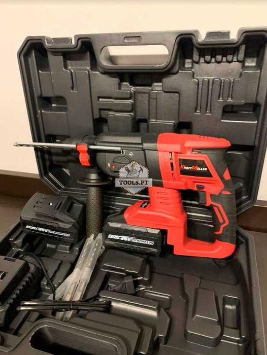 Martelo Demolidor e de furar pedra de 36V 2x baterias