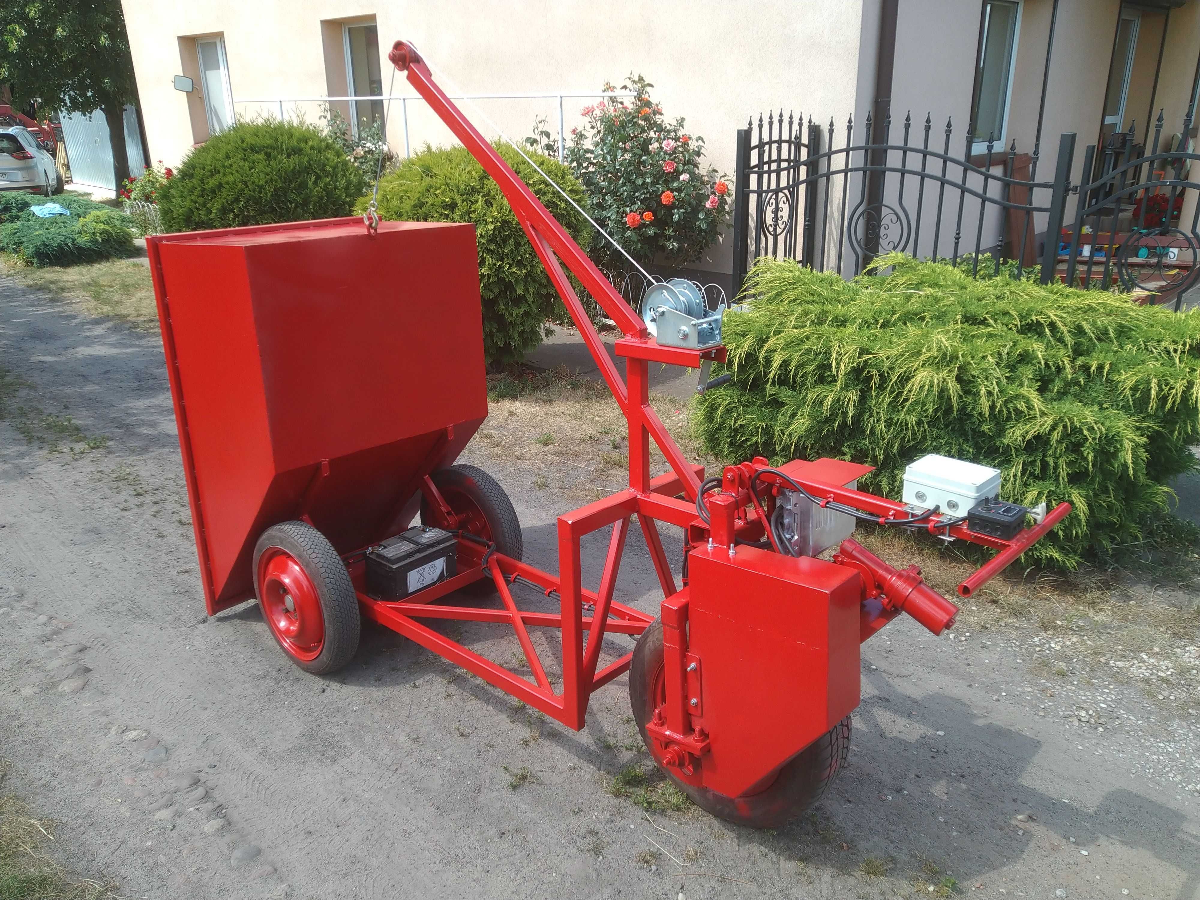 NOWE wodzidło taczka elektryczna 518 l pojemności kiper
