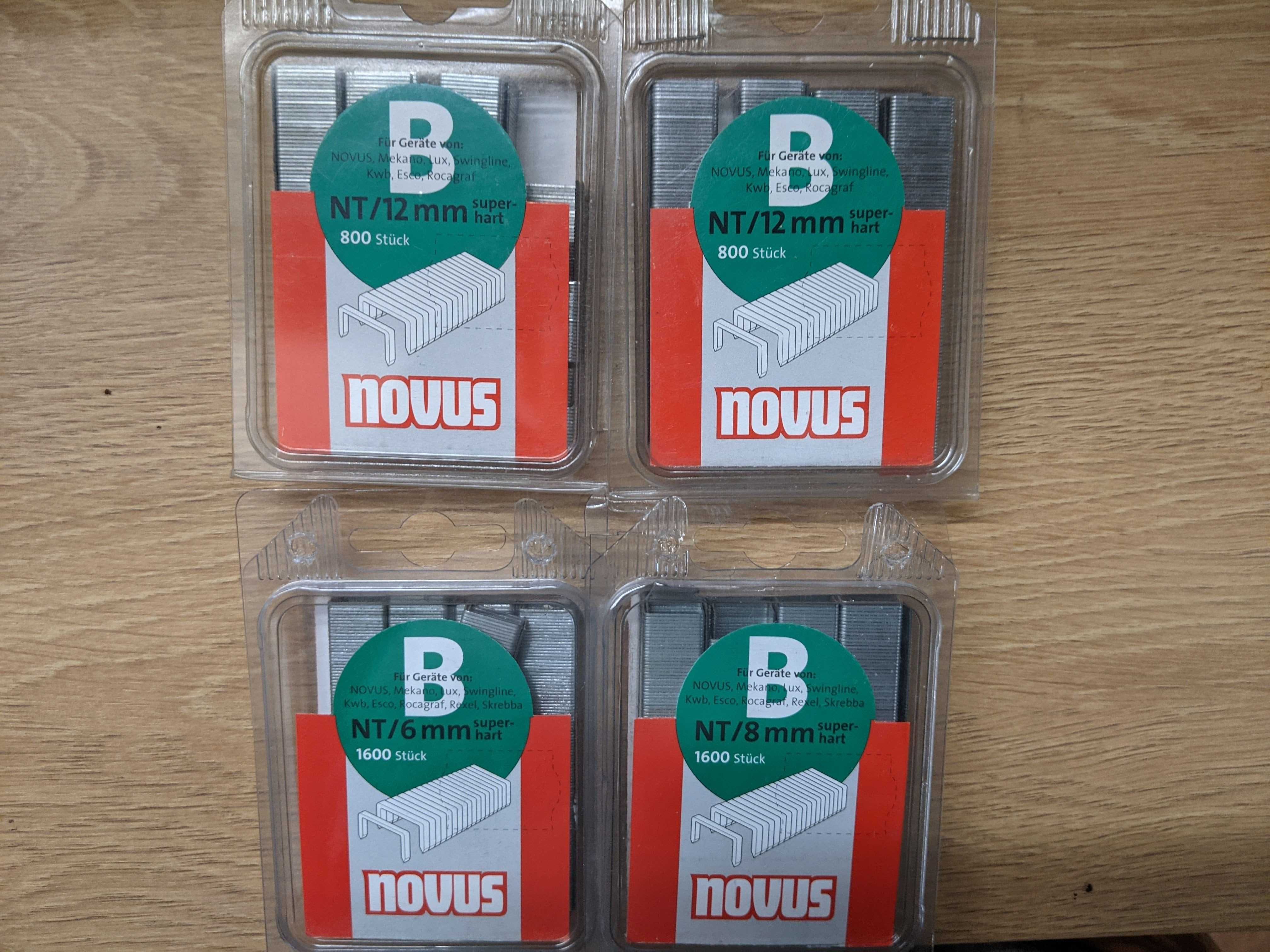 Zszywki Novus NT Mix szerokosci 6, 8 12 mm (50%ceny)