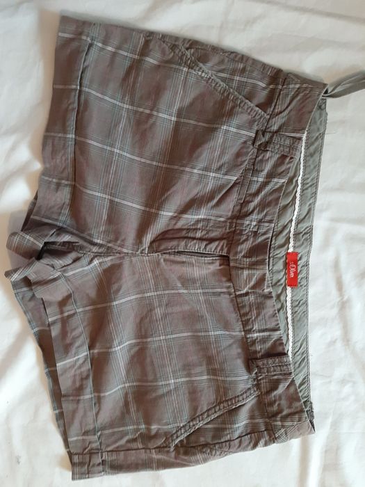 spodenki damskie, w kratkę, s.Oliver