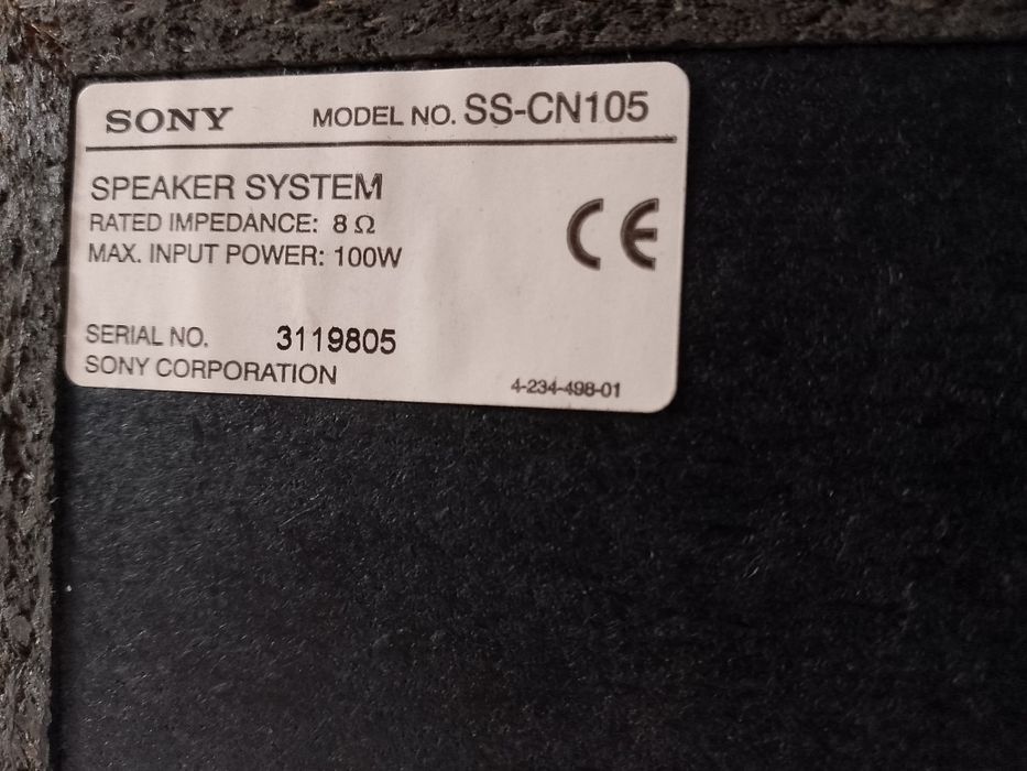 SONY głośniki, kolumny surround i center.