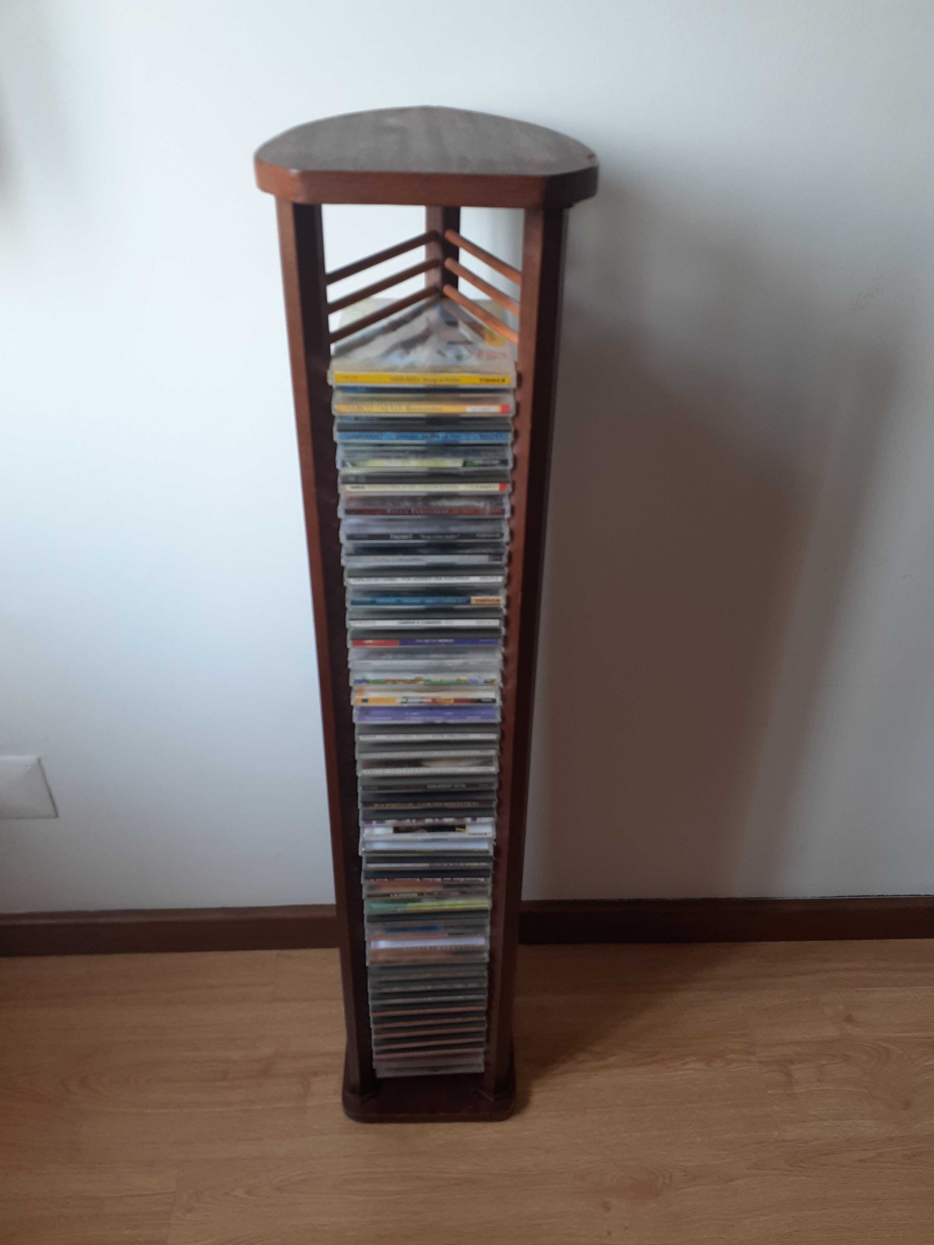 Torre para Cd's em Madeira
