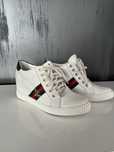 Sneakersy na koturnie biała skóra 0959 R.Polański