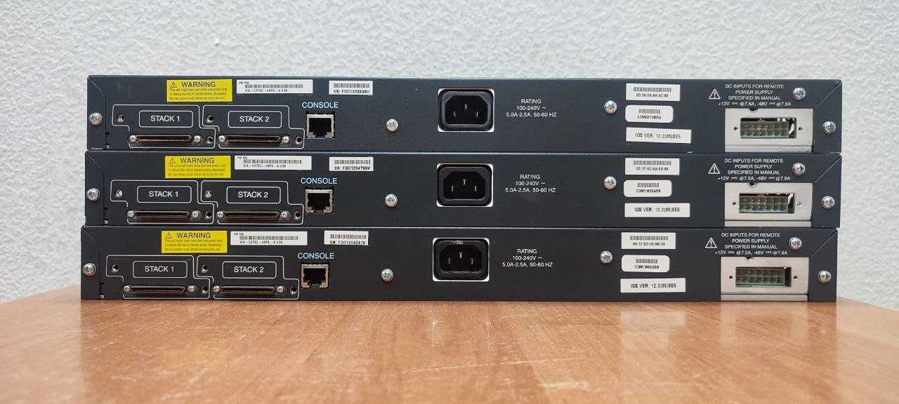 Комутатор Cisco WS-C3750-48PS-S та WS-C3750v2-48PS-S