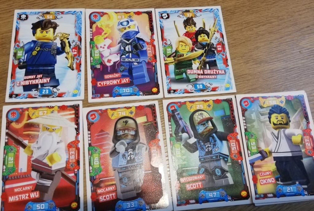 Sprzedam karty Lego Ninjago seria 5
