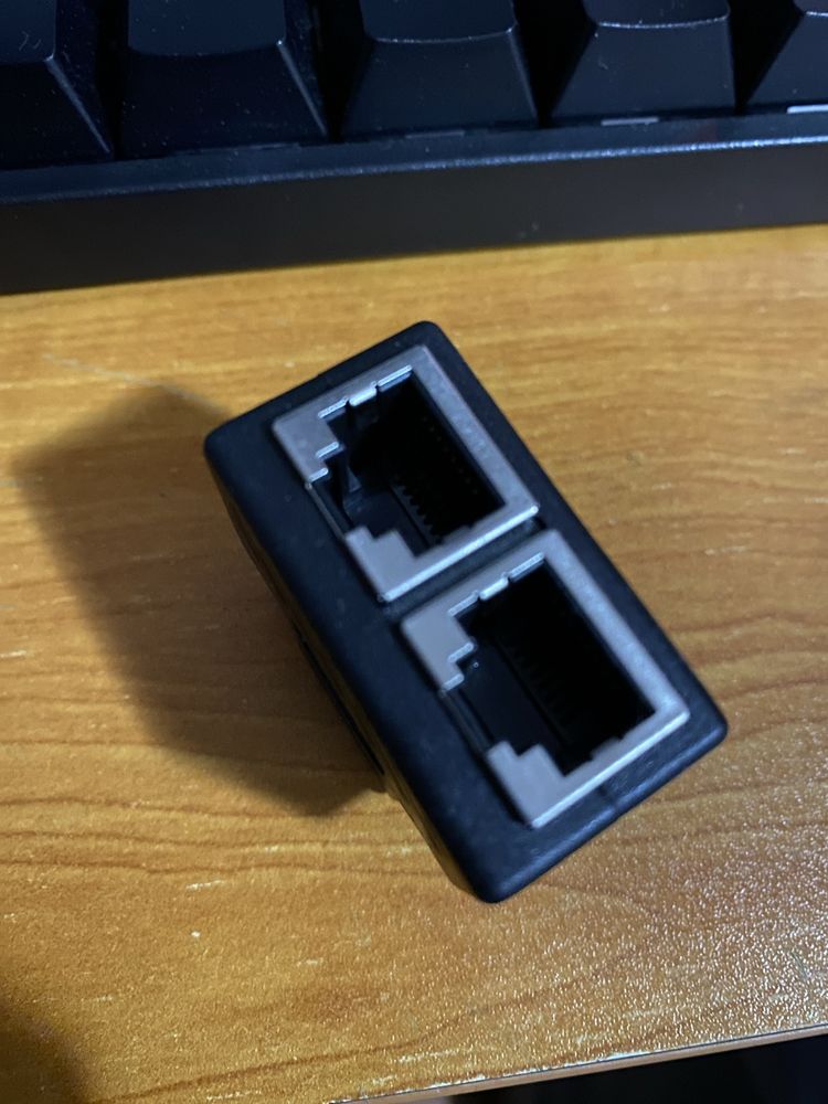 Adaptador rj 45 2 saidas