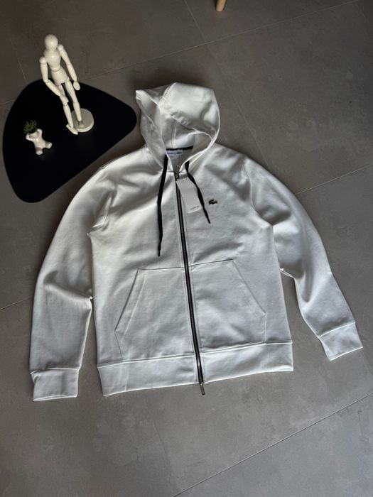 Стильна зіпка  Lacoste White (кофта)