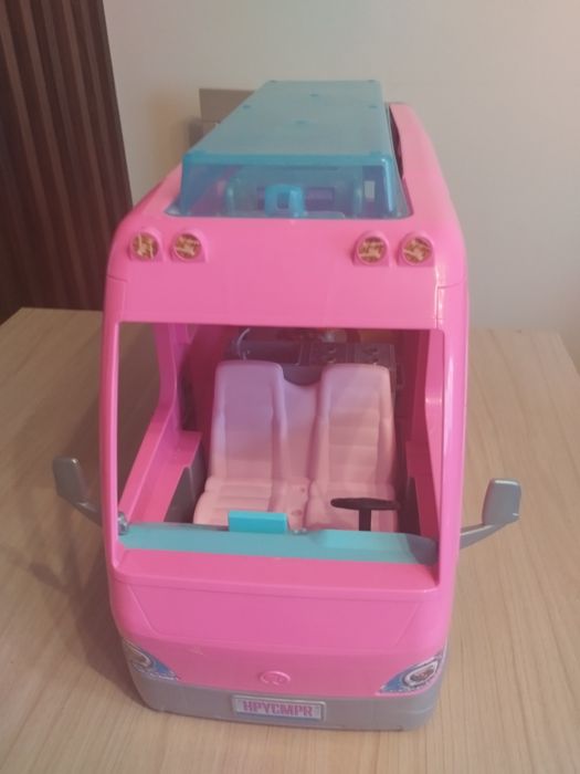 BARBIE DREAM CAMPER Kamper Marzeń duży zestaw ze zjeżdżalnią i basenem