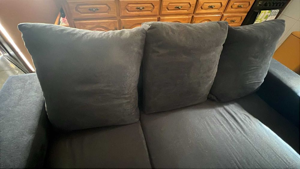 Sofá 3 Lugares com Chaise – Confortável e Super Leve