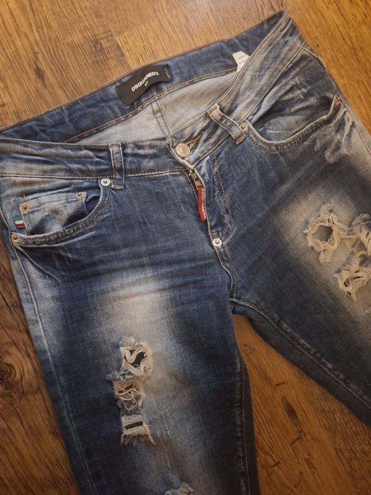 Luksusowe jeansy marki Dsquared2
