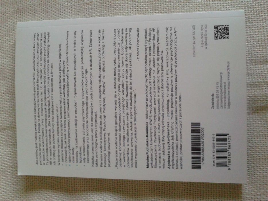 Job Crafting. Nowa metoda budowania zaangażowania i poczucia sensu pr.