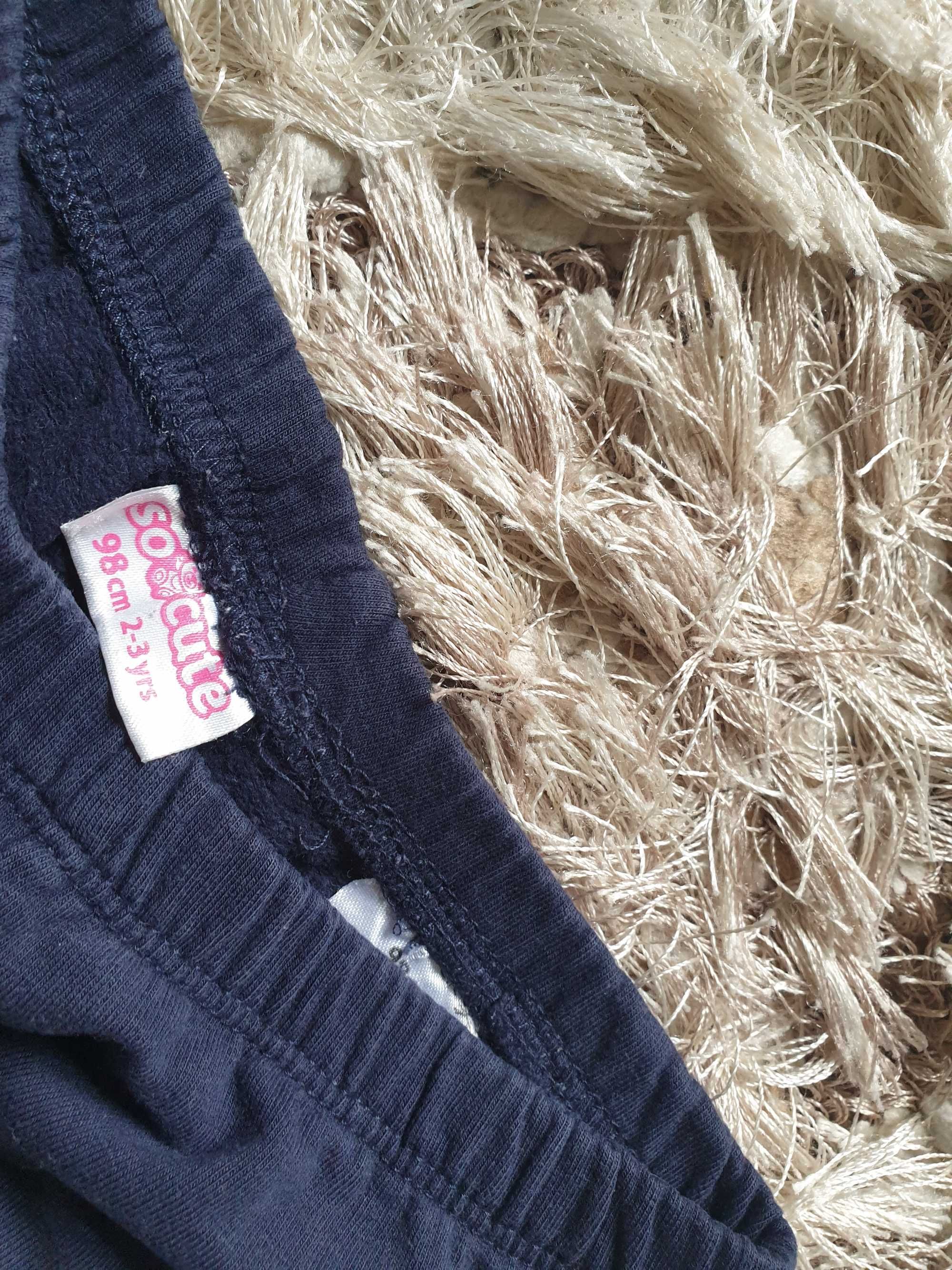 Legginsy granatowe z wróżkami So Cute r. 98
