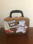 Lancheira metálica “Leave me alone” - Sem uso