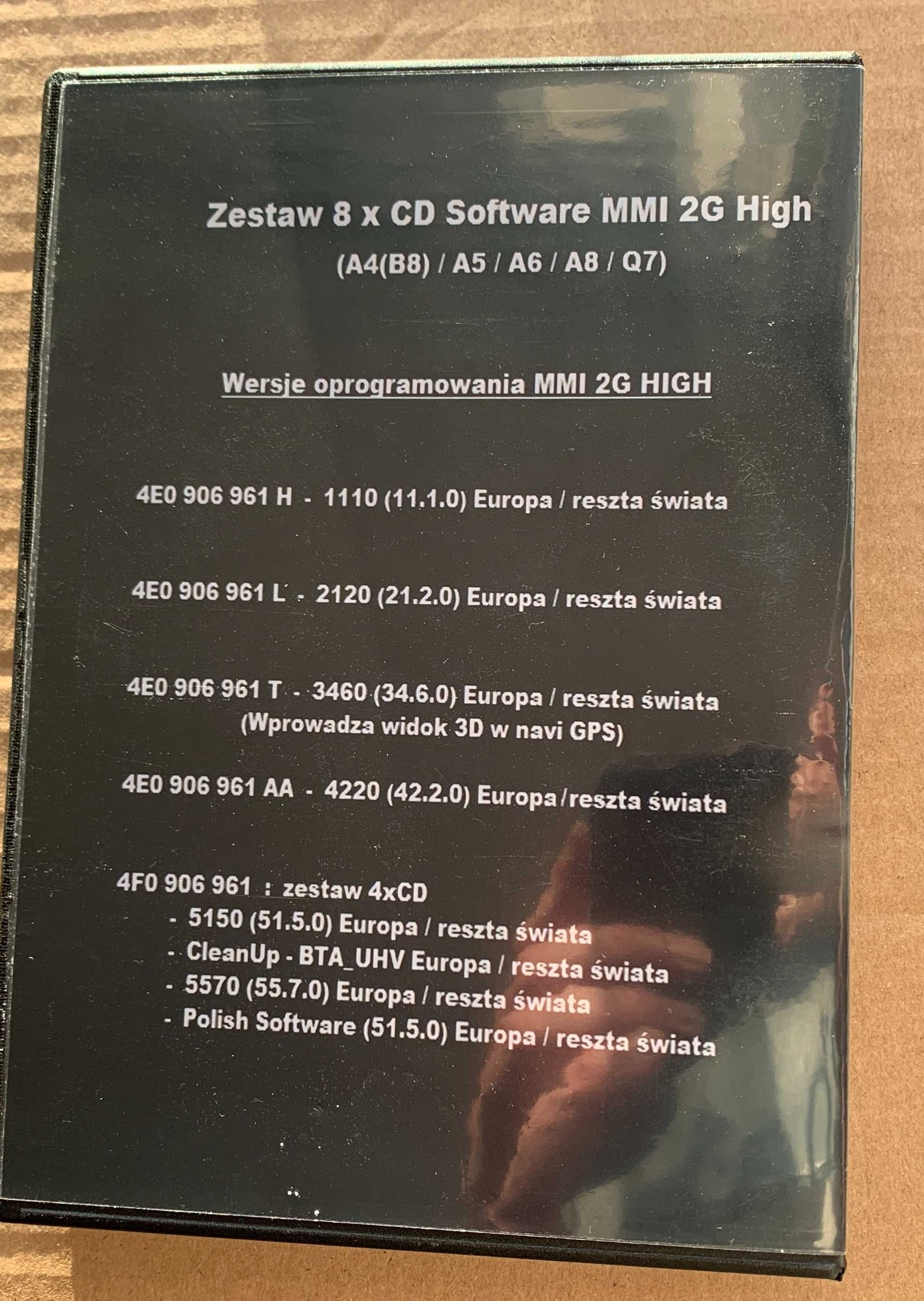 Bootloader MMI 2G High - Software wszystkie wersje - zestaw płyt