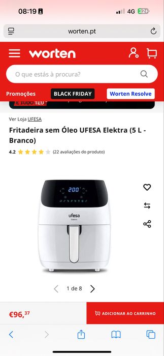 Air fryer ufesa 5l