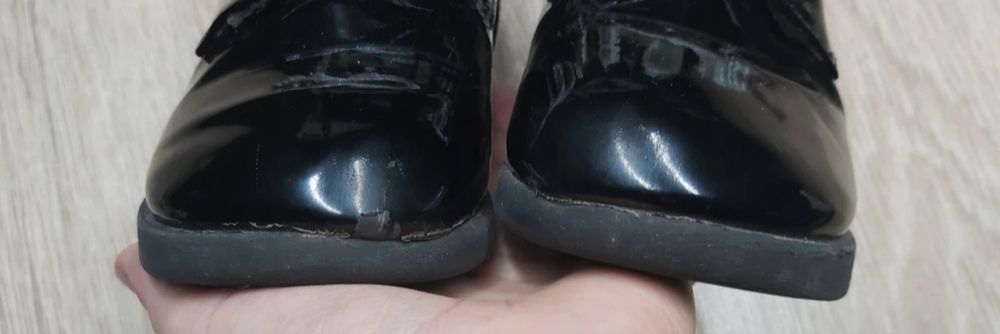 Apawwa Botki lakierowane z diamencikami kozaczki eu 27 cm 16.5