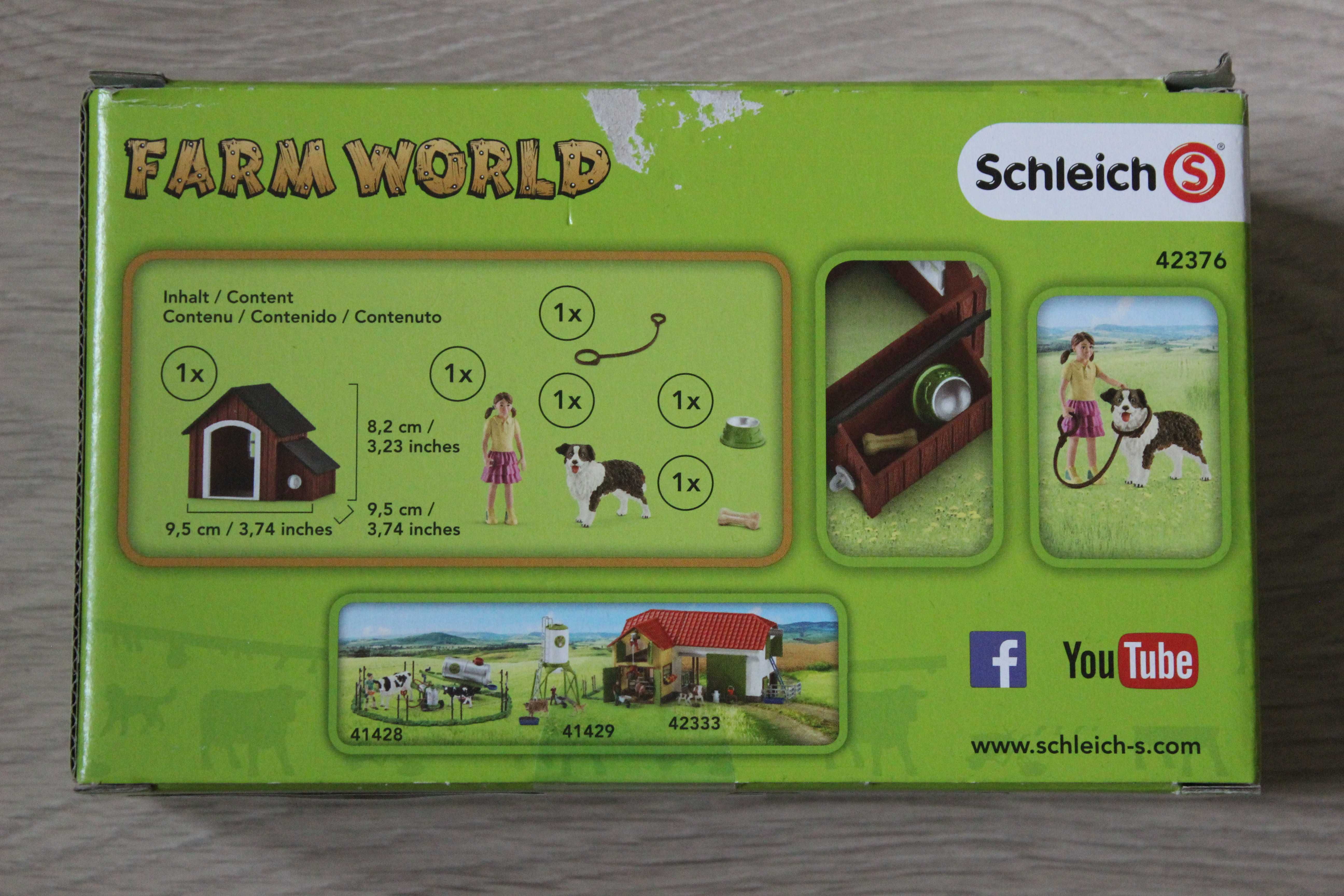 SCHLEICH 6w1 42376 BUDA DLA PSA Dziewczynka i Pies