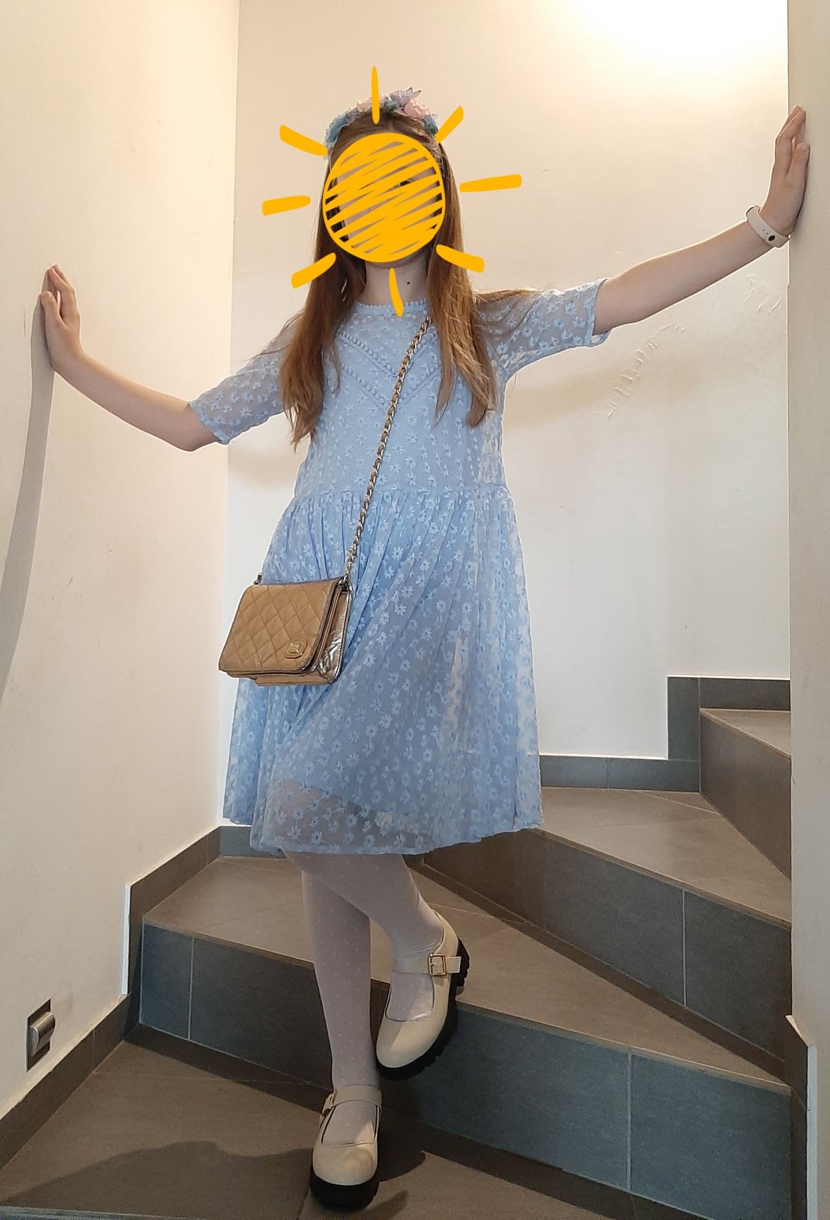Błękitna sukienka Cool Club Smyk 146