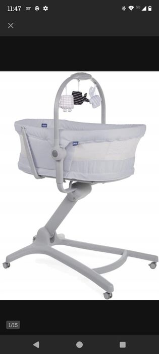 Łóżeczko, leżaczek, krzesełko do karmienia  Chicco Baby Hug Air 4 w 1