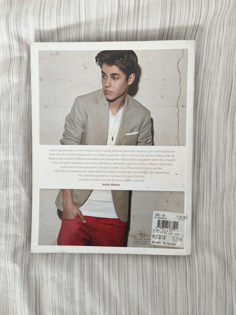 Livro Justin Bieber - Ainda agora comecei