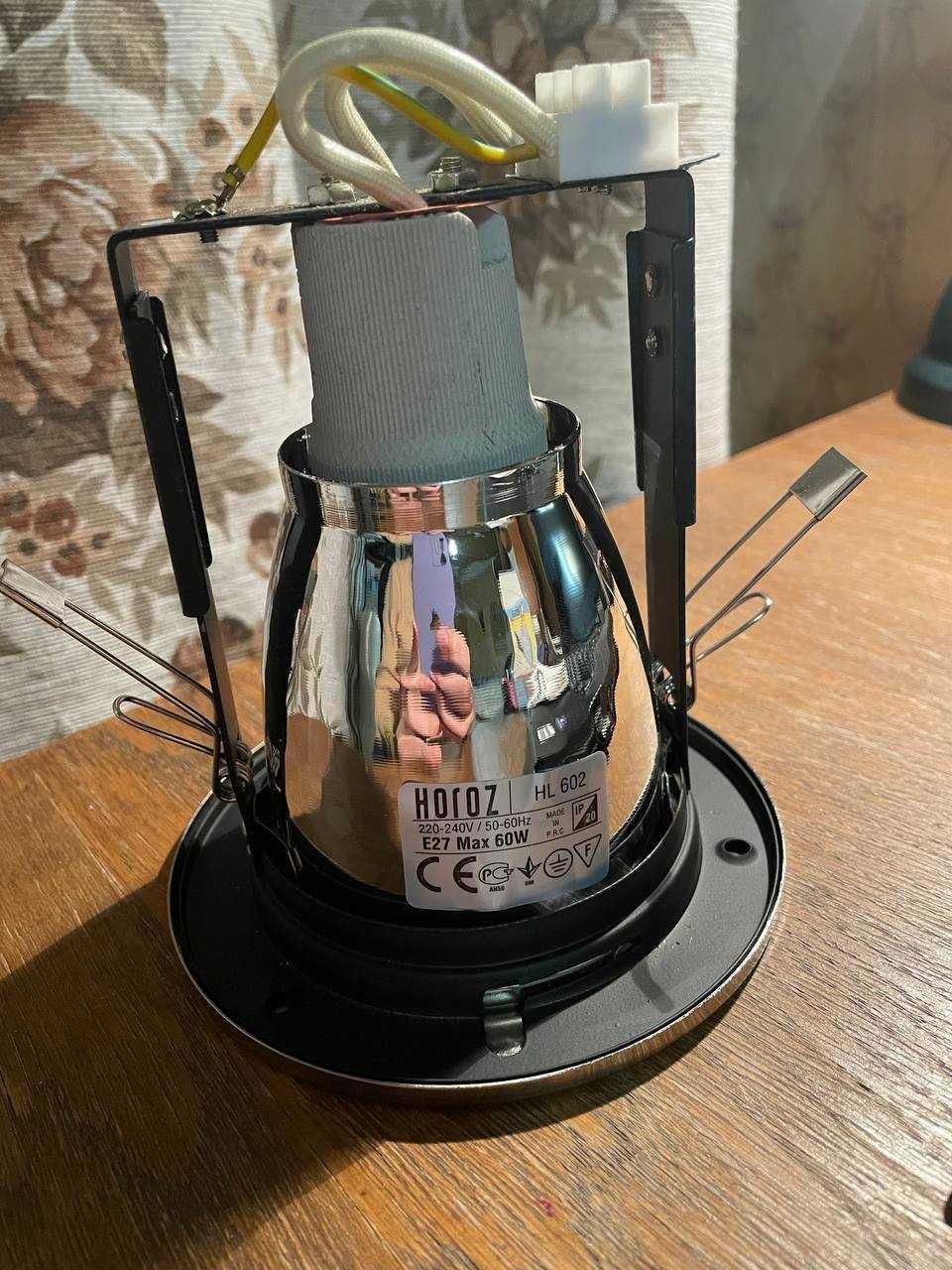 светильник точечный horoz electric hl 602 mat chrome