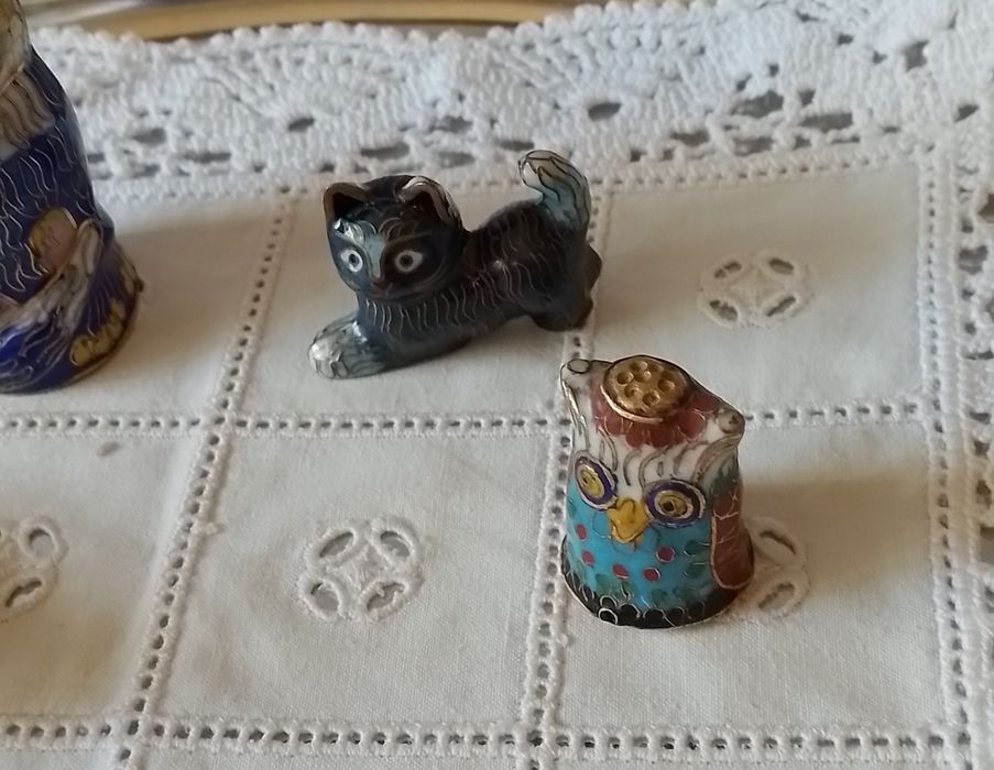 Animais em cloisonne