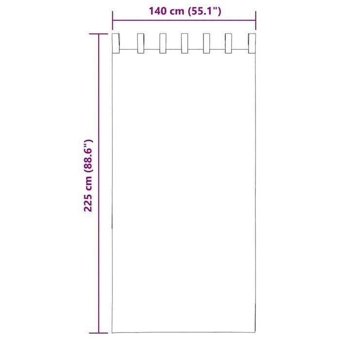 Vidaxl Zasłony Woalowe Z Pętelkami 2 Szt. Białe 140X225 Cm