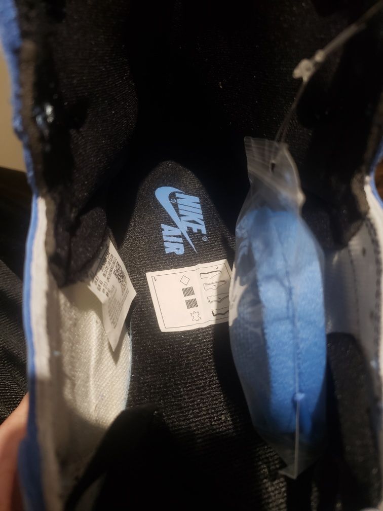 Oryginalne Nike AJ1 High Retro University Blue 43 9.5 DSWT