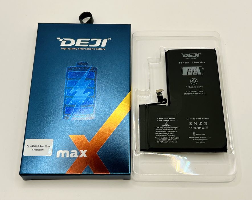 Акумуляторна батарея підвищеної ємності 4770mAh iPhone 15 Pro Max Deji