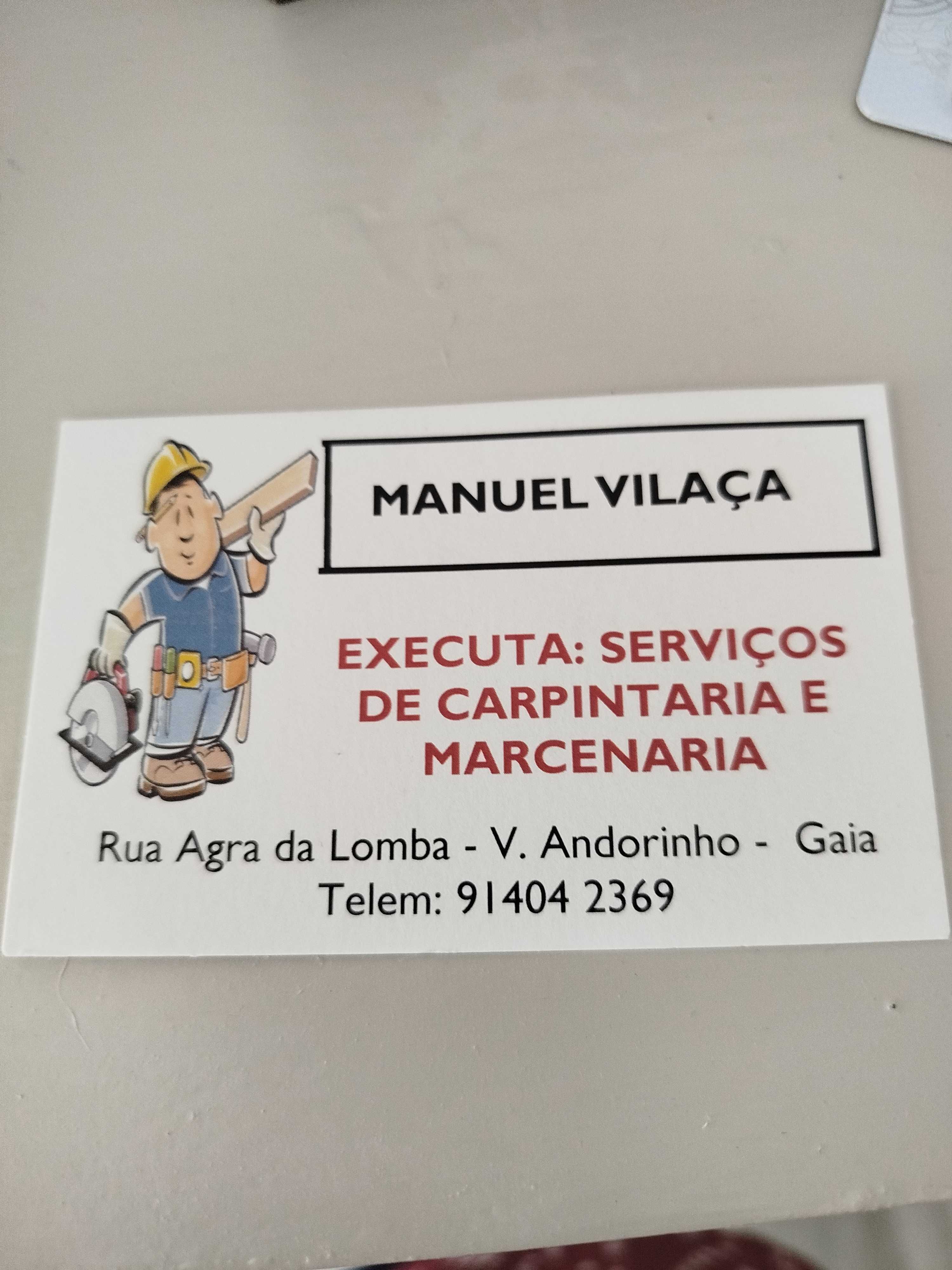 Serviços de carpintaria