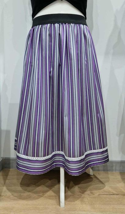 Spódnica pasiak fioletowy 3XL