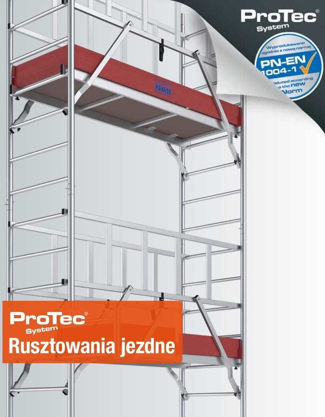 Rusztowanie Aluminiowe Jezdne Krause wys. 8,3 m OKAZJA OKAZJA OKAZJA