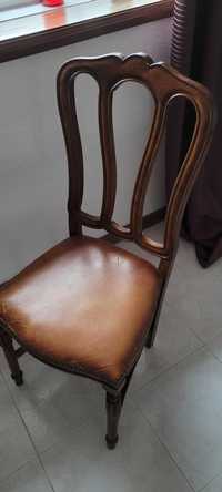 Cadeiras RESTAURADAS madeira/couro