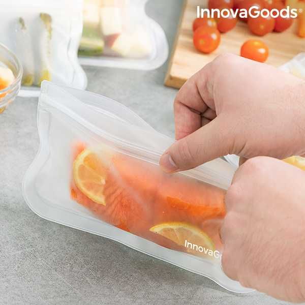 Conjunto de Sacos Reutilizáveis para Alimentos Fresco - 10 Peças