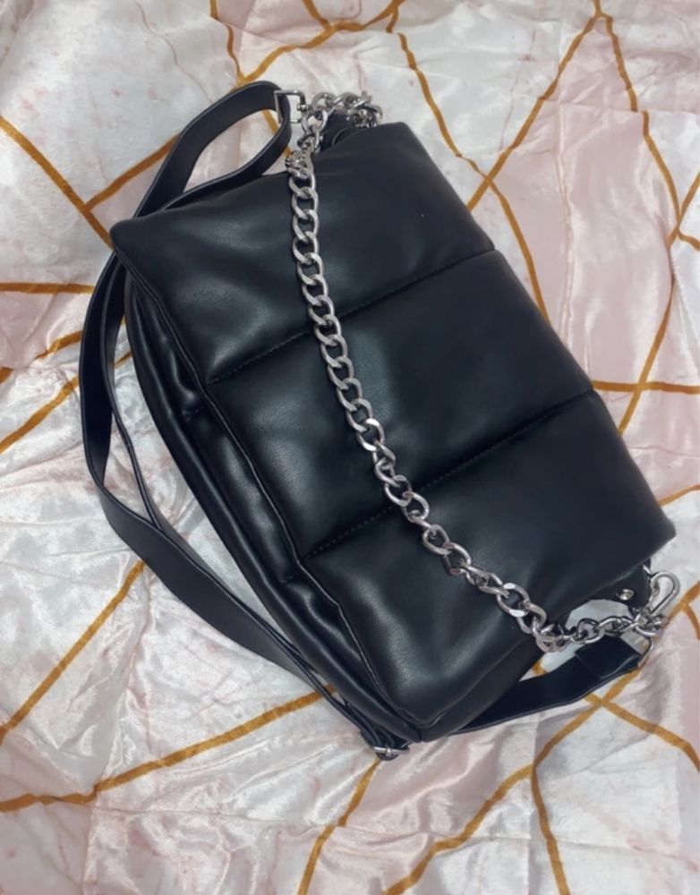 Bolsa couro preto